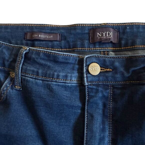NYDJ Slim Bootcut Denim Blue Jeans Gratitude Sz 16 - Picture 3 of 12